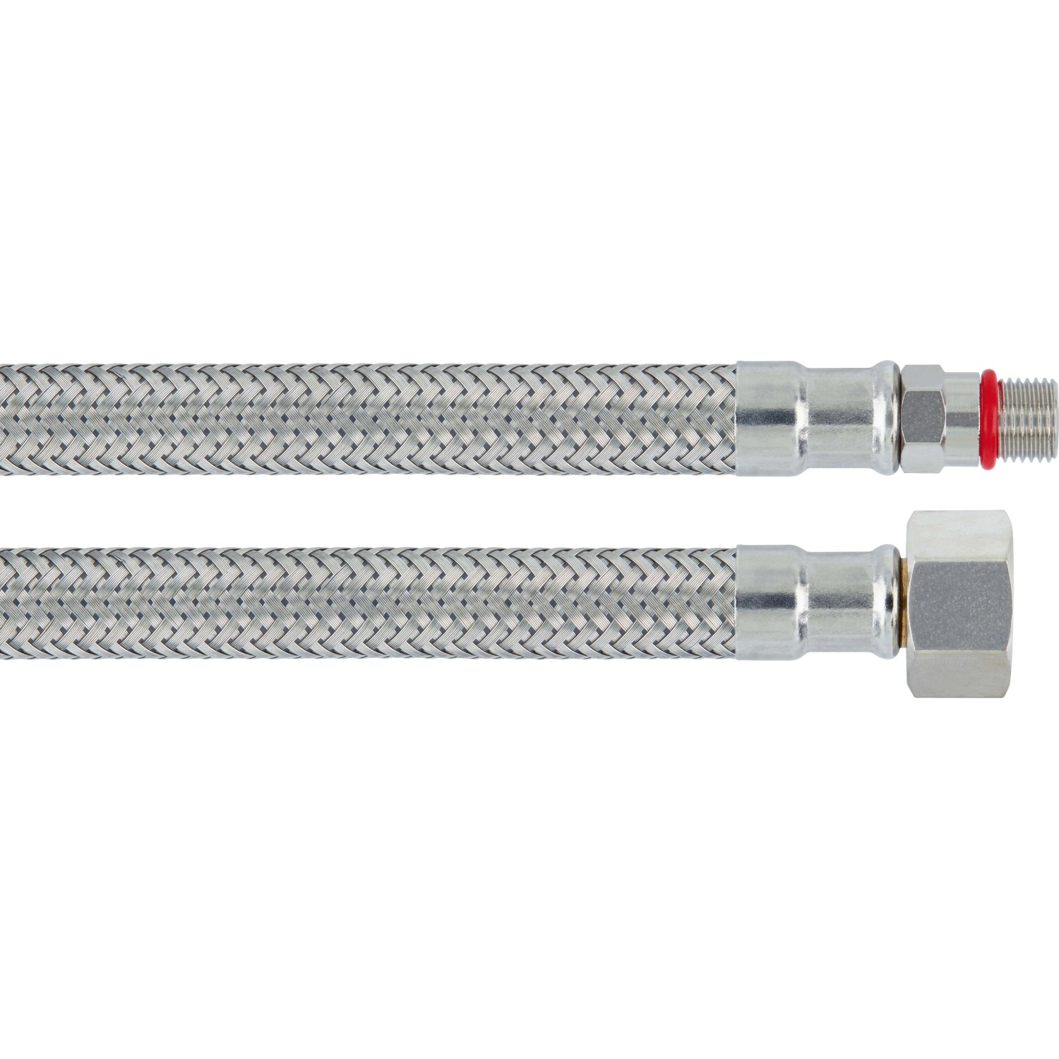 Flexibler Armaturen-Verbindungsschlauch, 500 mm lang, mit G 3/8 und M10 Anschluss.