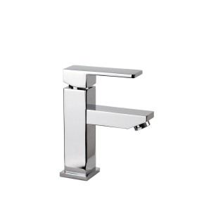 AquaSu Einhebelmischer Aqua Chrom für Waschbecken, moderne Badarmatur.