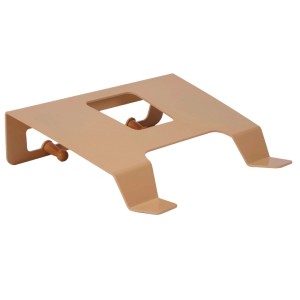 Relaxdays Fahrradwandhalterung Stahl Holz Weiß 3-In-1 mit Ablage und Haken 9,5 cm x 35 cm x 30,5 cm 2 kg