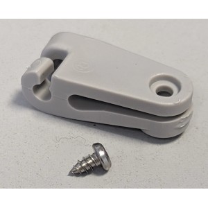 Peddy Shield Laufhaken, 20 Stk., hellgrau, für Sonnensegel-Edelstahlseile bis 2 mm Durchmesser.