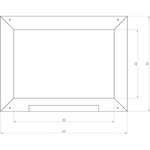 Axi Kreidetafel für Spielhaus, grau, 40x30 cm, zur kreativen Gestaltung im Kinderzimmer.