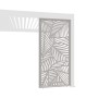 Dekorative Aluminium Pergola Seitenwand, Ivory Sand, mit Blatt-Design. Ideal als Sichtschutz für Garten.
