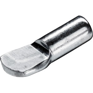 Hettich Löffel-Bodenträger, Ø 5 mm, Stahl verzinkt für Regalböden, Möbelausstattung.