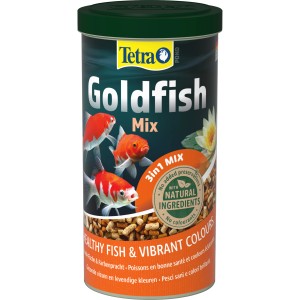 Tetra Pond Goldfish Mix 1 l: Hauptfutter für Goldfische mit Spirulina und Gammaruskrebsen.