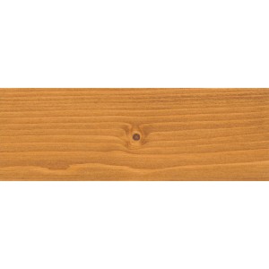 Holzoberfläche behandelt mit Osmo Dekorwachs Transparent Goldahorn.