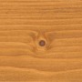 Holzoberfläche behandelt mit Osmo Dekorwachs Transparent Goldahorn.
