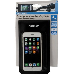 Fischer Fahrrad-Smartphonetasche Drybag S/M Schwarz