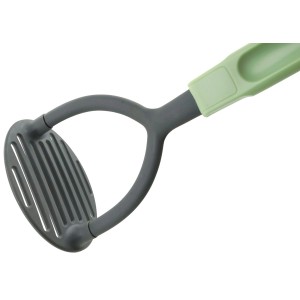 Fackelmann Kartoffelstampfer Ecolution, mintgrün/grau, Küchenhelfer zum Stampfen von Kartoffeln und Gemüse.