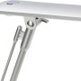 Detailaufnahme: Titanfarbene LED-Tischlampe Brendan, 6W, mit verstellbarem Gelenk.