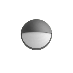 Anthrazitfarbene Philips Capricorn LED Außenwandleuchte mit warmweißem Licht.