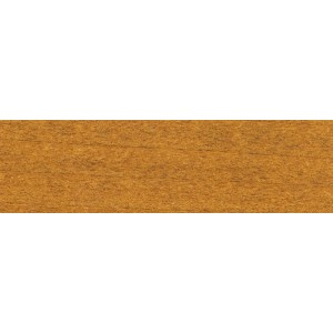 Holzstück, gebeizt mit Aqua Clou Holzbeize Goldteak. Beize für Holz.