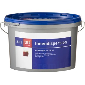 ULZ Innendispersionsfarbe 2,5 l Reinweiß Matt