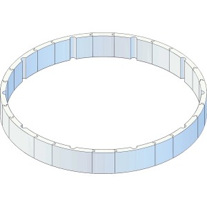 Chemoform Stahlwandpool-Protector T60 Rund, Poolumrandung zur Wärmedämmung.