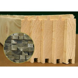 Palmako Fußboden für Gartenhaus Britta, 19 mm Nut-Feder-Bretter und imprägnierte Fundamenthölzer.