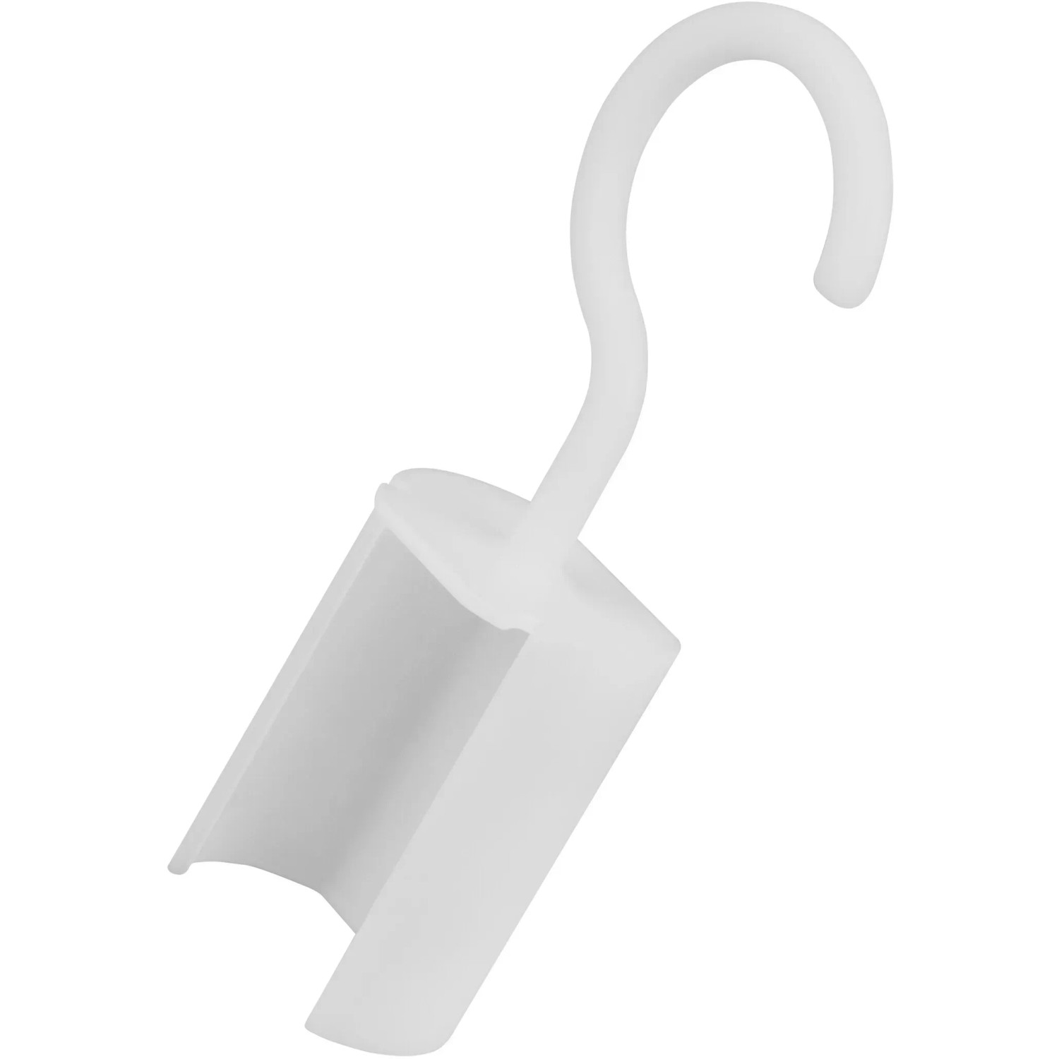 Adapter mit Haken zur mobilen Verwendung der Ledvance Unterbauleuchte.