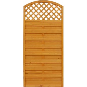 Sichtschutzzaun Element Bordeaux Pinienfarben 180/195 cm x 90 cm