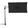 Rechteckiger, anthrazitfarbener Doppler Balkonschirm Active Green Edition, 240x135 cm, mit 6 Streben.