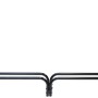 Schwarzes ShelterLogic Kaminholzregal, 244x118 cm, Stahlrahmen.