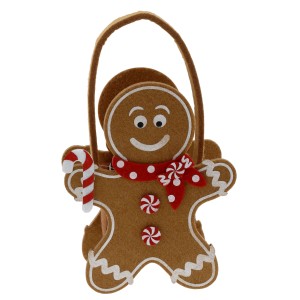 Tasche Lebkuchen-Mann aus Filz 23 cm