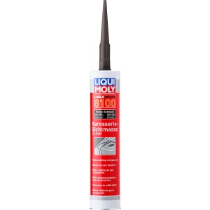 Liqui Moly Karosserie Dichtmasse Schwarz, 300ml Kartusche für Lack- und Karosseriereparatur.