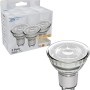 GU10 LED Spot MR16 4W, warmweiß, im Vordergrund, 3er Pack im Hintergrund.
