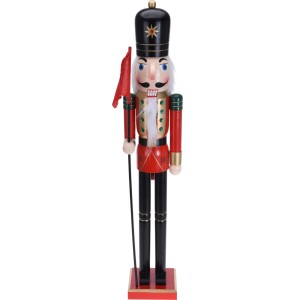 Holz Nussknacker, 26 cm, 4-fach sortiert, festliche Weihnachtsdekoration.