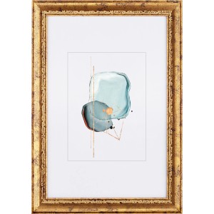 Goldener Holz-Bilderrahmen, 20x30 cm, für Fotos und Kunstdrucke.