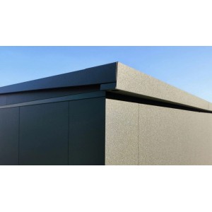 Weka Metall-Gerätehaus Gary 242 cm x 148 cm Grün