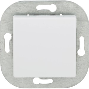 Taster Neutral Felicia Brillantweiß für die Unterputzmontage, Detailansicht.