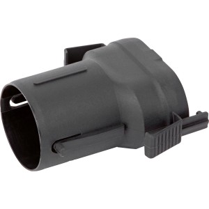 Ersatz-Staubabsaugungs-Adapter für LUX Schwingschleifer SWS-350 aus Kunststoff.