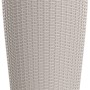 Lechuza Cilindro Cottage Pflanzsäule, sandbraun, Ø 23cm, mit Bewässerungssystem.