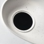 Detailaufnahme: Graues Elho Vogelhaus Essential mit runder Öffnung. Modernes Design für den Garten.