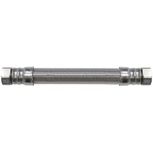 Flexibler Panzerschlauch Extra HG, 30,93 mm (G 1) x 50 cm, aus Edelstahl.