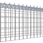 Gabiona Anbaukorb Typ 4, 30x100x20 cm, Maschenweite 5x5 cm, aus verzinktem Drahtgitter.