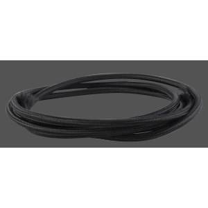 Schwarzes 3-adriges Textilkabel als Meterware für Lampen.