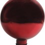 Rote Rosenkugel, Ø 12 cm, aus Glas für die Gartendekoration.