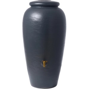 4rain Regenwassertank Amphora 220 l Graphite Grey Ø 59 cm