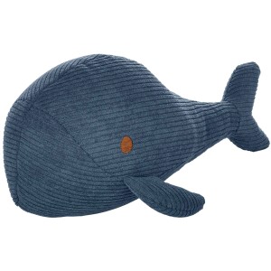 Blauer Hunter Hundespielzeug Wal aus Cord, 27 cm, für Intelligenzspiele.