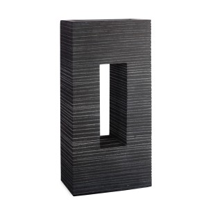 Pflanzwerk Pflanzkübel Vista Premium Frostbeständig Groove 92 cm Anthrazit