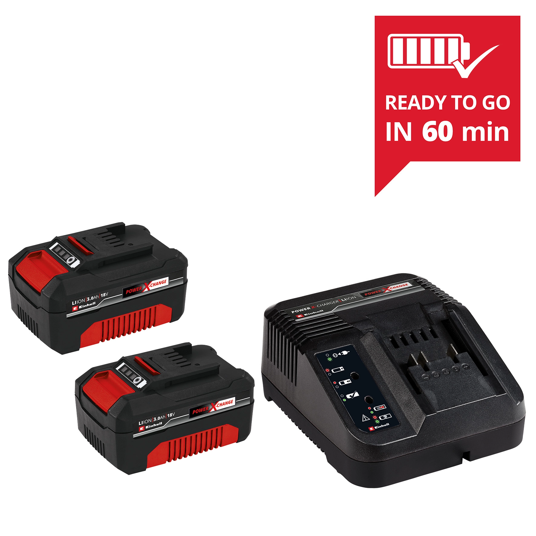 Einhell 18-Volt Power X-Change 3.0-Ah Starter Kit, Battery and