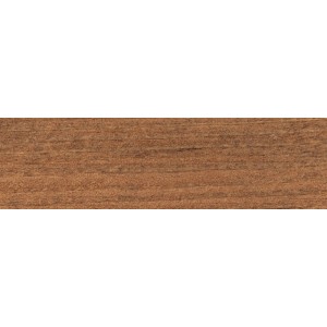 Holzprobe mit Nussbaum-Farbton der Aqua Clou Holzbeize.