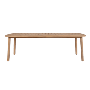 Bizzotto Gartentisch Pablo, 240 cm, Akazienholz Nature Brown, mit Lattenrost-Tischplatte.