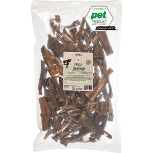 Primox Hunde-Snack Kauer Rinderpansen, 1kg Packung. Getrocknete Natursnacks für Hunde.