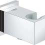 Grohe Euphoria Cube Wandanschlussbogen aus Chrom, Duschzubehör für Handbrause.