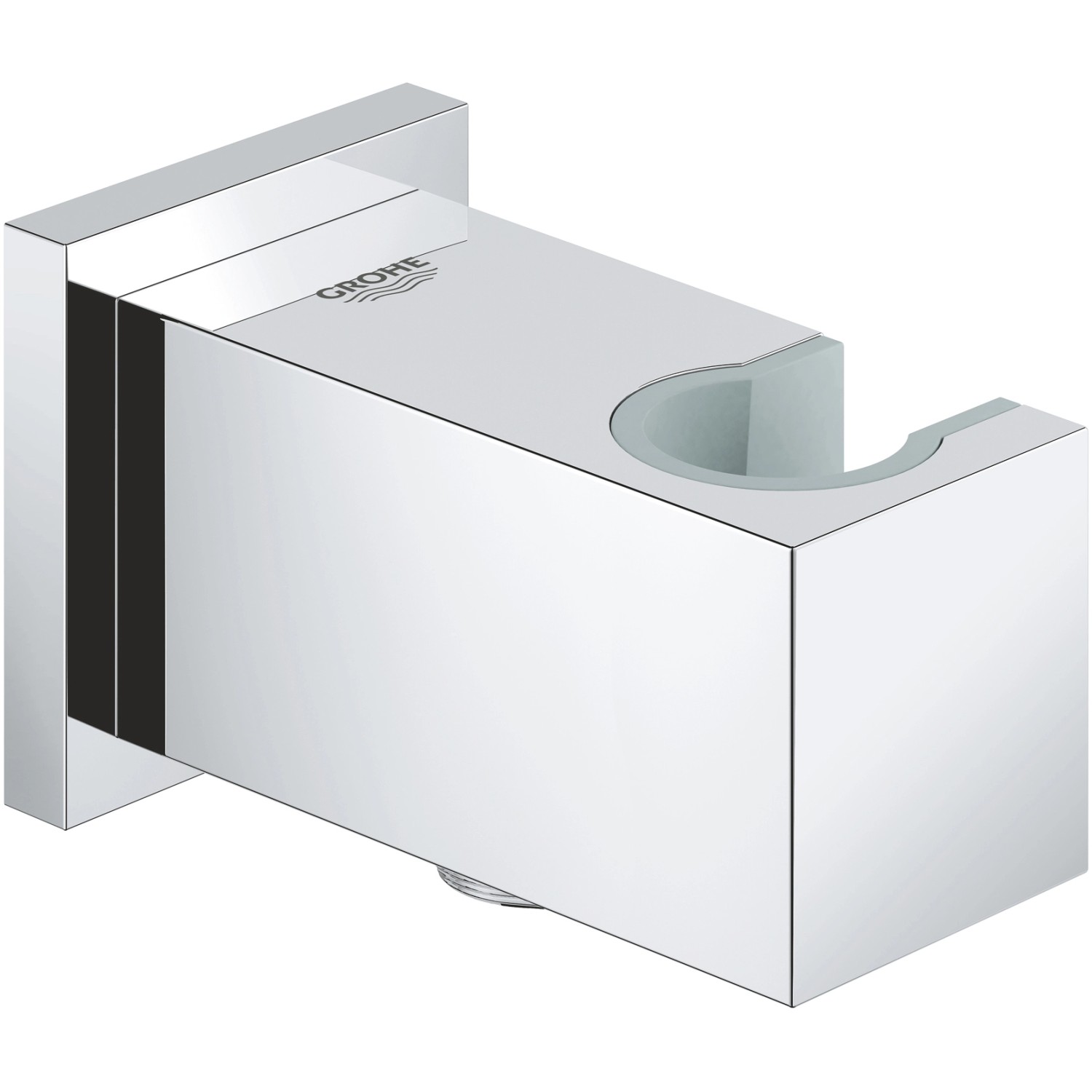 Grohe Euphoria Cube Wandanschlussbogen aus Chrom, Duschzubehör für Handbrause.