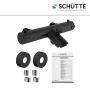 Schütte Thermostat Badewannenarmatur London, schwarz matt, mit Montagezubehör und Anleitung.