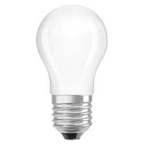 Osram LED-Leuchtmittel E27 Tropfenform, 3,4W, warmweiß, matt.