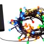 LED-Lichterkette Globes mit 80 bunten LEDs für innen und außen, batteriebetrieben.