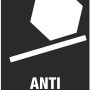 Symbol für Anti-Roll-Off Funktion des Wera Bit-Set Schraubendrehers.