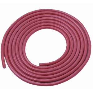 Rotes Karibu Saunakabel-Set (2 x 5 x 2,5 mm²) für Saunaöfen, hitzebeständig.